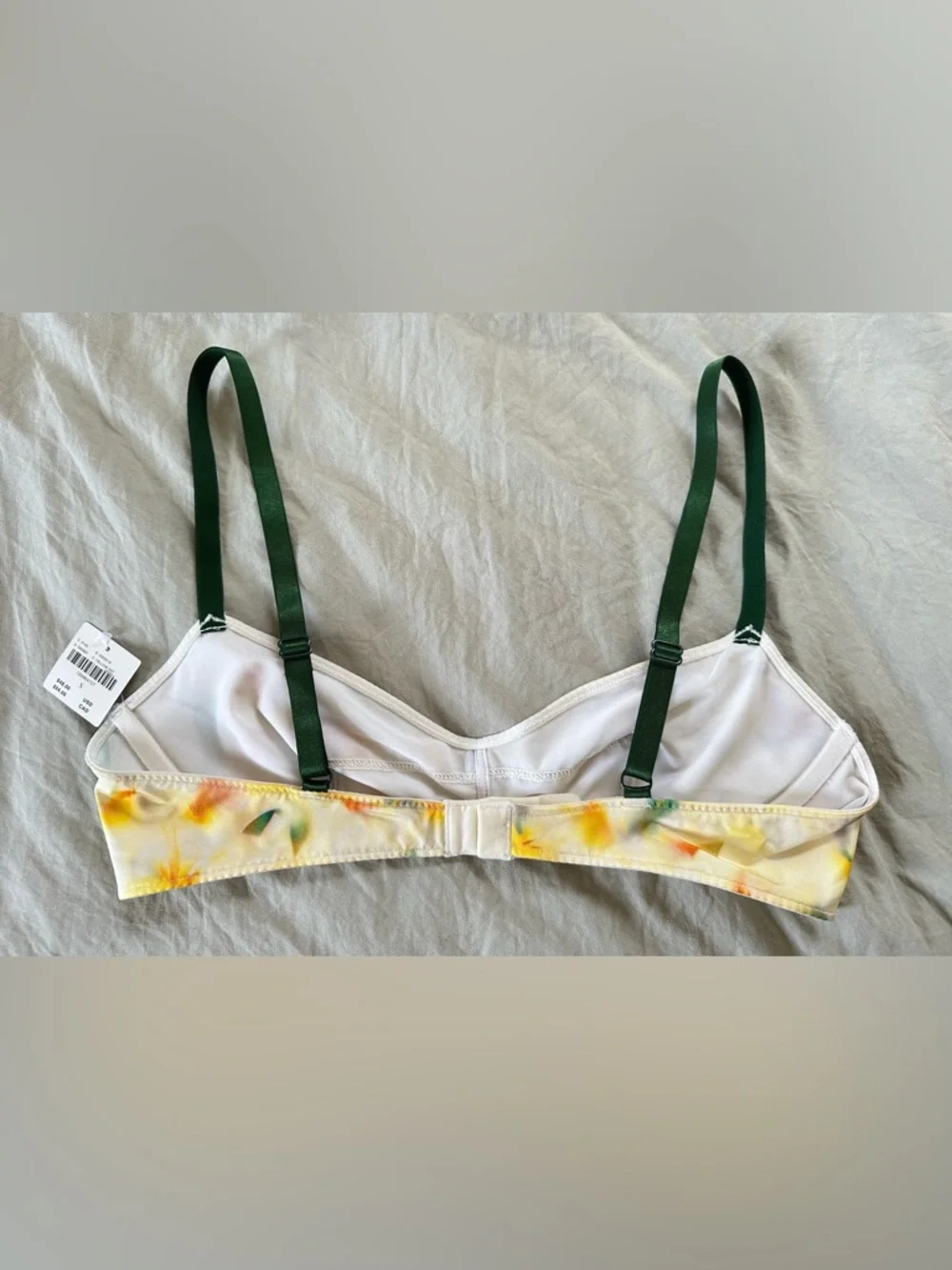 Anthropologie colorful bra with green straps - Picture 2 of 2